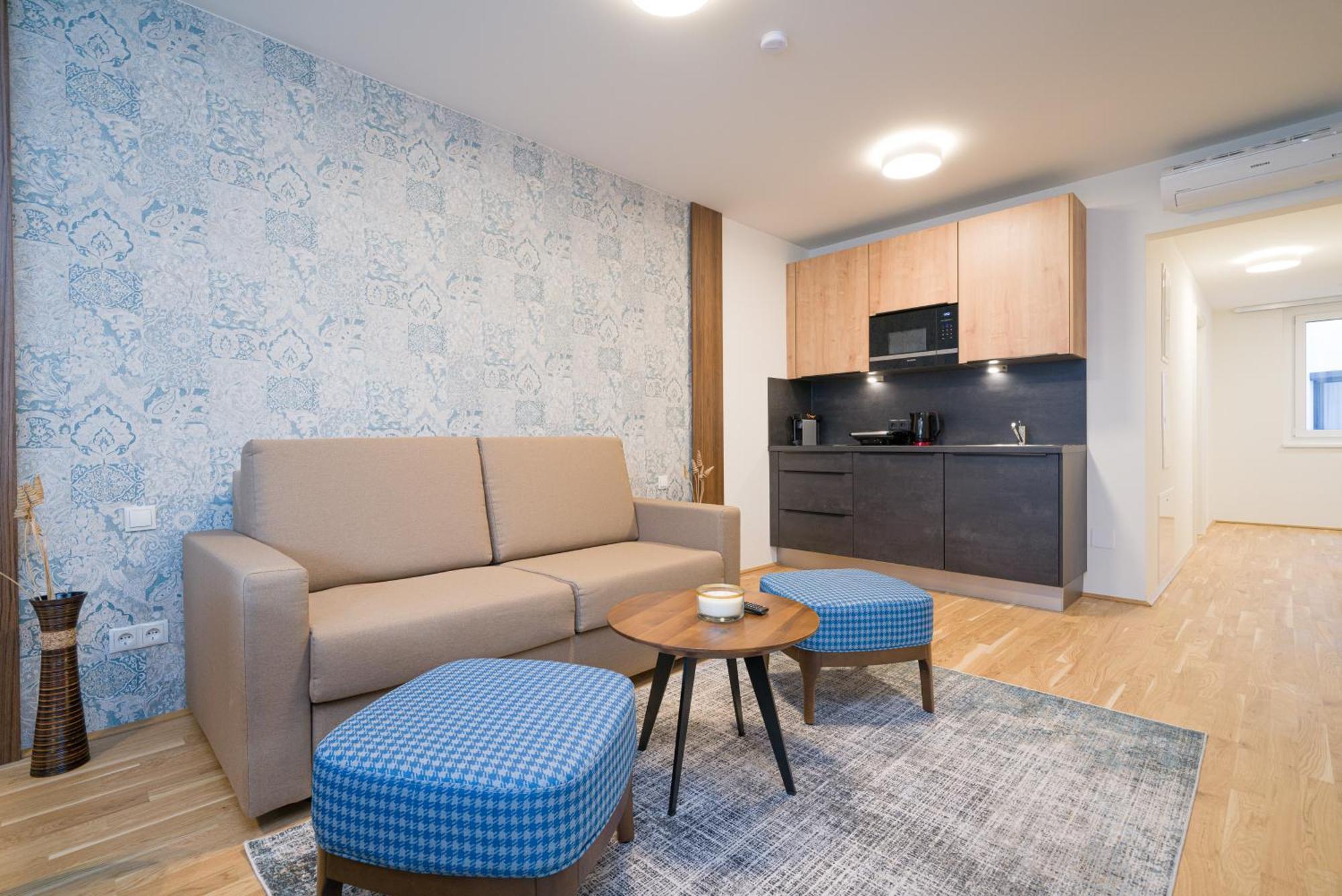 Myapartments Vienna Room photo A typical apartment at the new campus